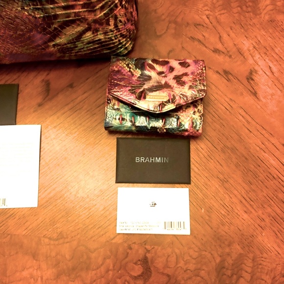 Brahmin Handbags - BRAHMIN VERONICA wallet,Shapefitter Melbourne, animal print,croc leather, New